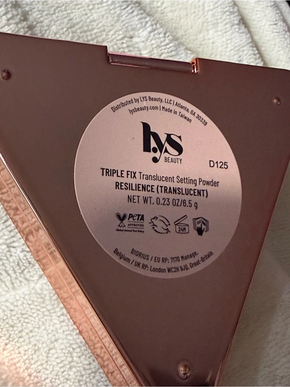 LYS  TRIPLE FIX TRANSLUCENT PRESSED SETTING POWDER — Resilience (Translucent)